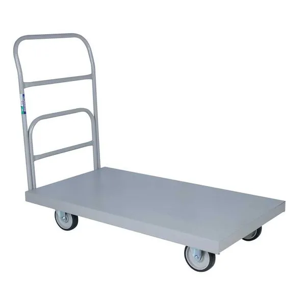 Carro Plataforma Aço 12x65cm 400kg Rodas Fixas/Giratórias 6" - Marcon