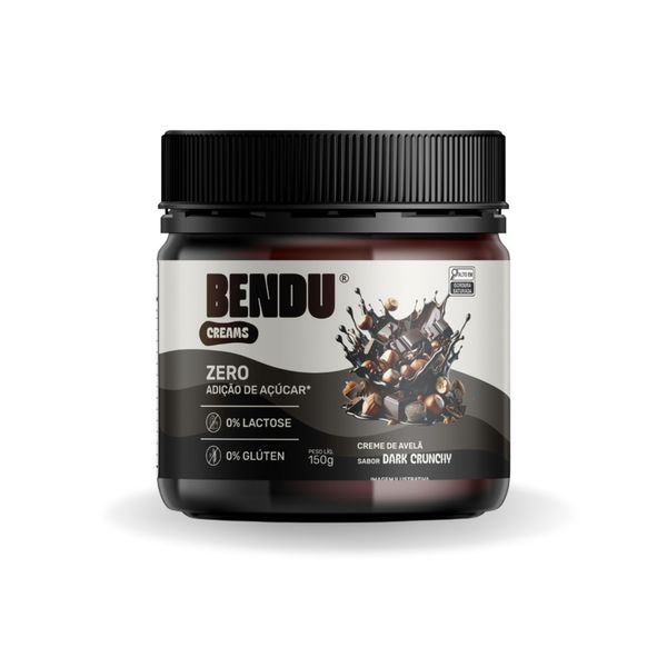 Creme de Avelã Bendu Dark Crispy Zero Açucar 150g Creme de Avelã Bendu Dark Crunchy Zero Açucar 150g