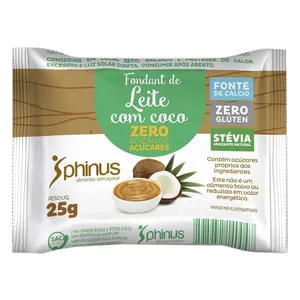 Doce De Leite Com Coco Phinus Zero Açúcar 25g
