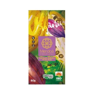 Chocolate Orgânico 76% de Cacau Mendoá 80g