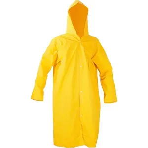 Capa de Chuva em PVC com Forro com Manga Amarela - VONDER GG