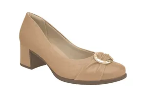 Scarpin Danubia Salto Médio Nude Claro 38