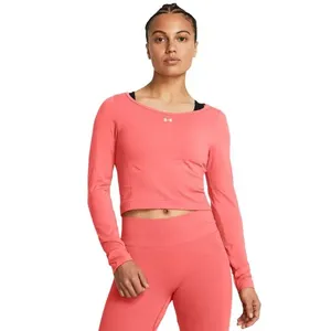 Camiseta Manga Longa de Treino Feminino Under Armour Vanish Seamless M Laranja