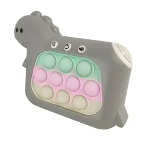 Pop It Mini Game Interativo Dinossauro Som Luzes Anti Estresse Sensorial Fidget Crianla Toy Portatil Divertido