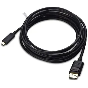 Cabo Adaptador de Vídeo - USB-C > Displayport 1.4 - 3m - Cable Matters 201036-BLK-3M (Preto, 4K@60Hz, Thunderbolt 3)