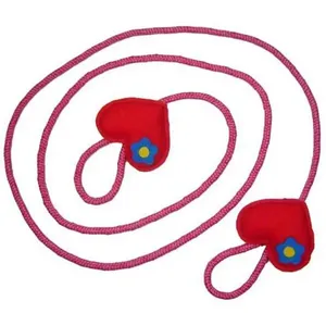 Pula Corda Em Sisal Trançado/Coração/Artesanal/Multicolorido