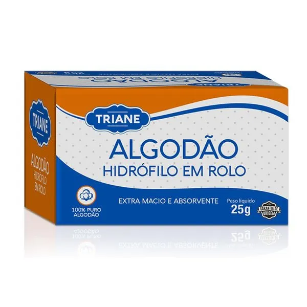 Algodão Hidrófilo Triane 25g NAO DEFINIDO 25g