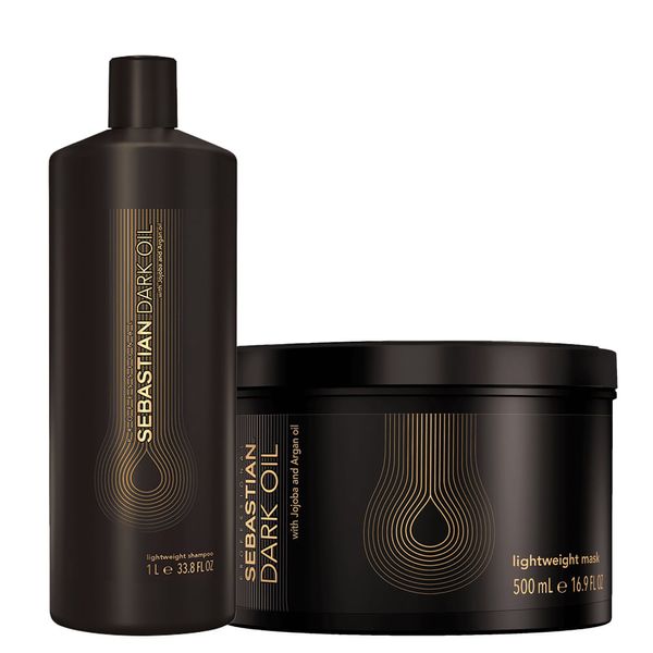 Kit Sebastian Professional Dark Oil - Shampoo 1000 ml + Máscara 500 ml