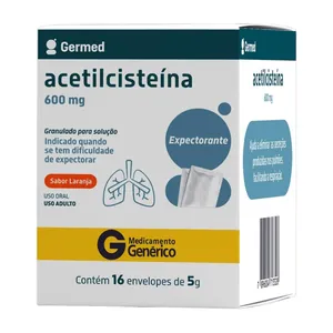 Acetilcisteína 600mg Pó 16 envelopes Genérico Germed