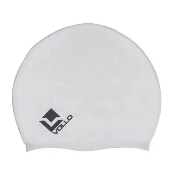 Touca de Natação Hidroginástica em Silicone Adulto Tamanho Único Prata Vollo Sports Touca de Natação Hidroginástica Silicone Adulto Prata Vollo Sports