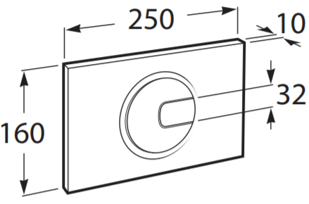 Placa de Acionamento PL4 3/6L Combi Roca
