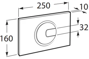 Placa de Acionamento PL4 3/6L Combi Roca