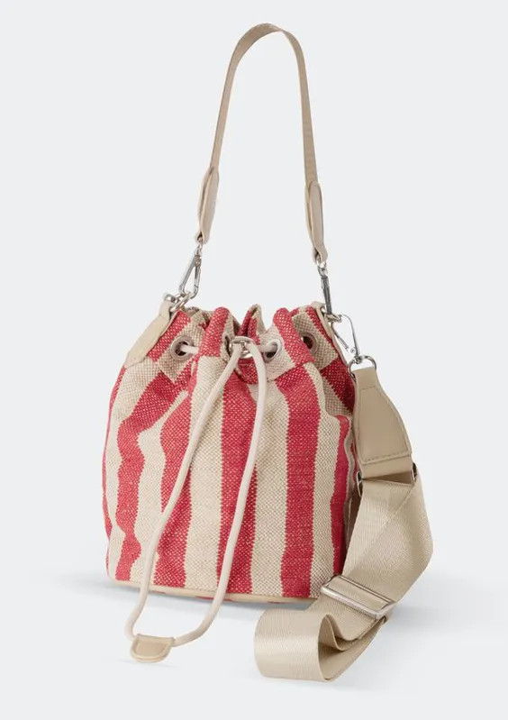 Bolsa Bucket Feminina Listrada - Vermelho UNI