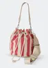 Bolsa Bucket Feminina Listrada - Vermelho UNI