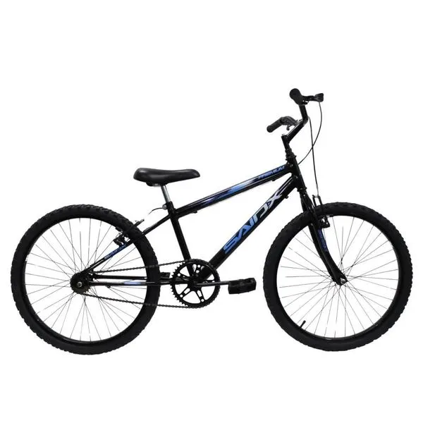 Bicicleta Aro 24 Saidx Premium Infantil Unissex Mono Sem Marcha Preto Azul