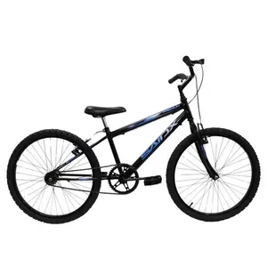 Bicicleta Aro 24 Saidx Premium Infantil Unissex Mono Sem Marcha Preto Azul