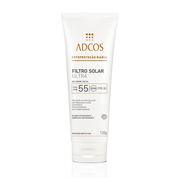 Protetor Solar Ultra Gel Creme Incolor FPS 55 - Proteção Muito Alta 120g