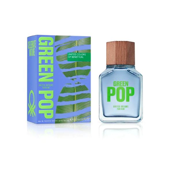 United Dreams Green Pop For Him Benetton Eau de Toilette - Perfume Masculino 100ml