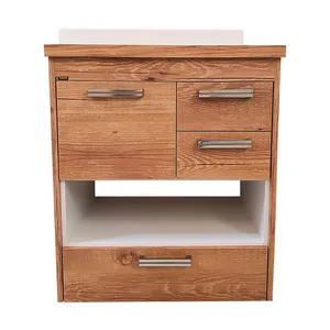 Conjunto Mendonza 61Cm Com Cuba Decor Amêndoa Com Branco Corso
