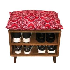 Sapateira Puff bandana red