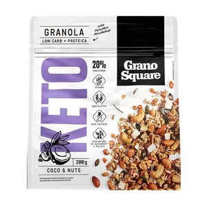 Granola Low Carb Com Coco e Nuts Vegana Sem Glúten GranoSquare 200g