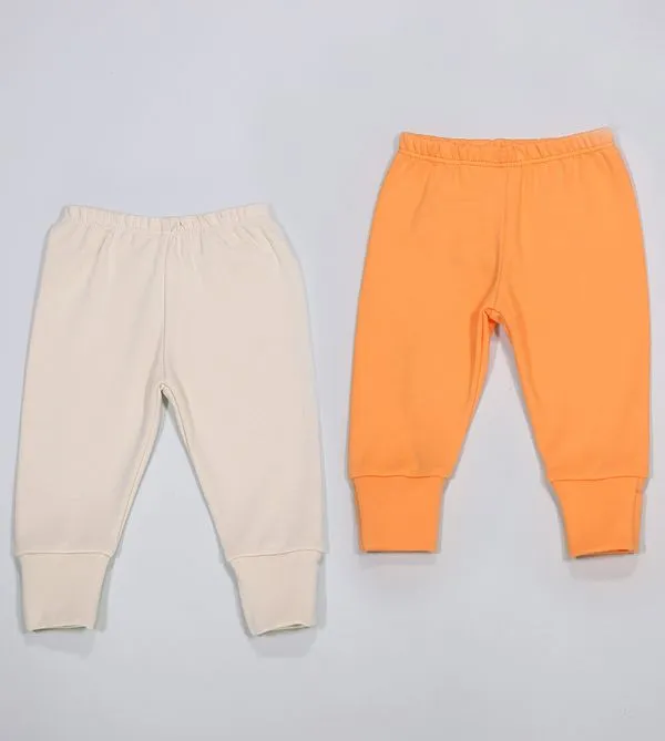 Kit Culote Fio Egípcio com 2 unidades 423296 De 0 a 12 meses Laranja - G