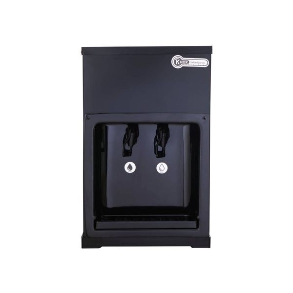 Bebedouro Industrial de Mesa Knox 10L 1 Torneira Gelada 1 Torneira Natural Black (KX01 NG 2T BK) Bebedouro Industrial de Mesa Knox KX01 Black Compressor Água Gelada e Natural Galão 10L Preto 220V