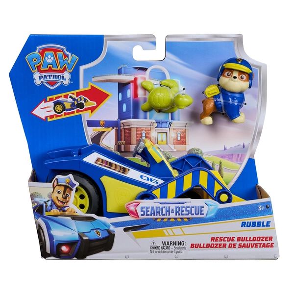 Trator de Resgate do Rubble Com Boneco e Amigo - Patrulha Canina Sunny