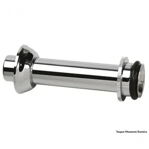 Tubo de Ligação Ajustável CR 1305 para Sistemas de Água, Esgoto, Ar Condicionado e Aquecimento em ABS Resistente Tubo de Ligação Ajustável CR 1305 em ABS Resistente à Corrosão e Intempéries Prata Luconi
