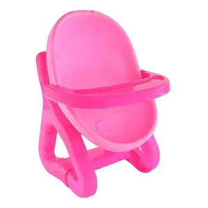 Cadeira de Bebê Brinquedo para Bonecas Menores em Polipropileno Rosa Bs Toys Cadeira de Bebê Brinquedo para Bonecas Menores Rosa para Brincar Bs Toys