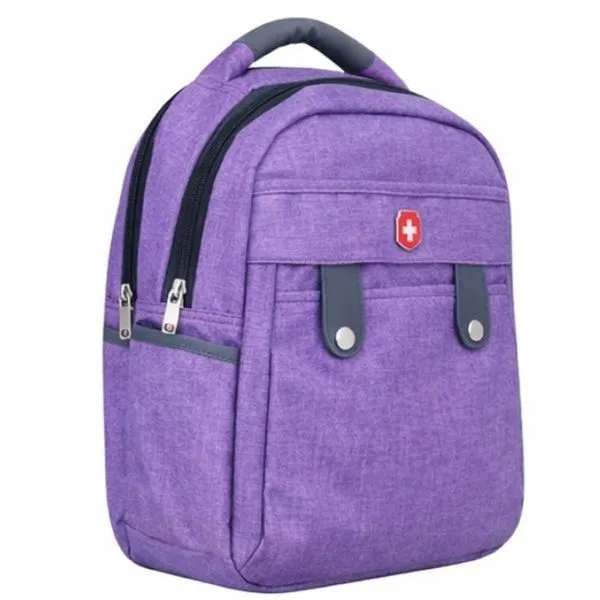 Mochila Feminina P/ Notebook Trabalho Faculdade Reforçada Alças Acolchoadas - Girl's College - Swissland Roxo Mochila Feminina P/ Notebook Trabalho Faculdade Reforçada Alças Acolchoadas - Girl´s College - Swissland Roxo