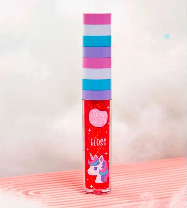 Gloss Labial Unicórnio - Morango Boom Morango Boom