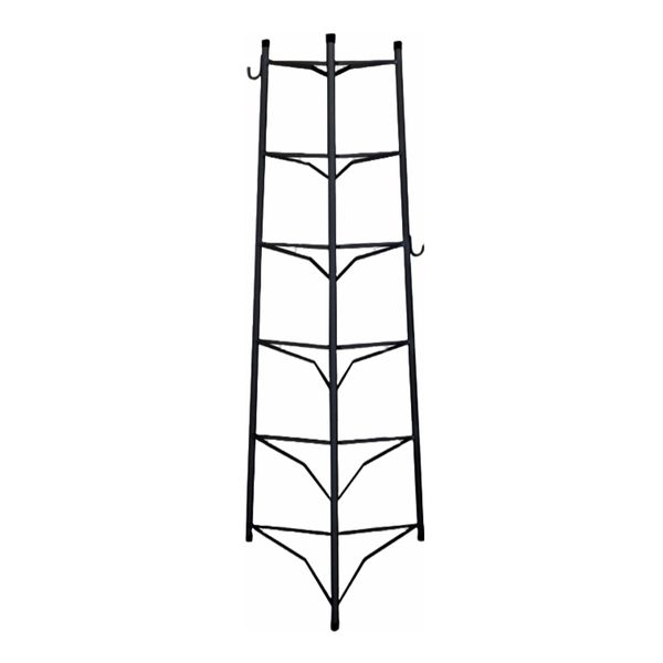 Tripé Porta Panelas Estrela Preto 6 Compartimentos 103cm