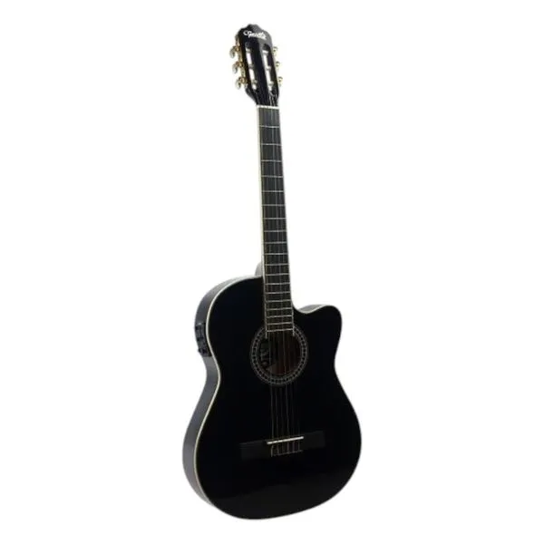 Violão Lorenzzo Clássico Eletroacústico Preto (MP)