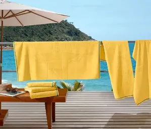 Toalha de Banho Praia Jacq. 70x140cm Cristo Amarelo Bouton