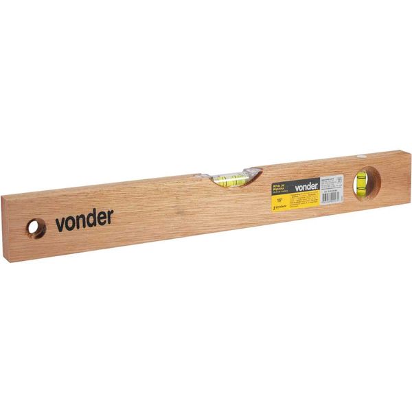 Nível de Madeira 16" 406mm 2 Bolhas - VONDER