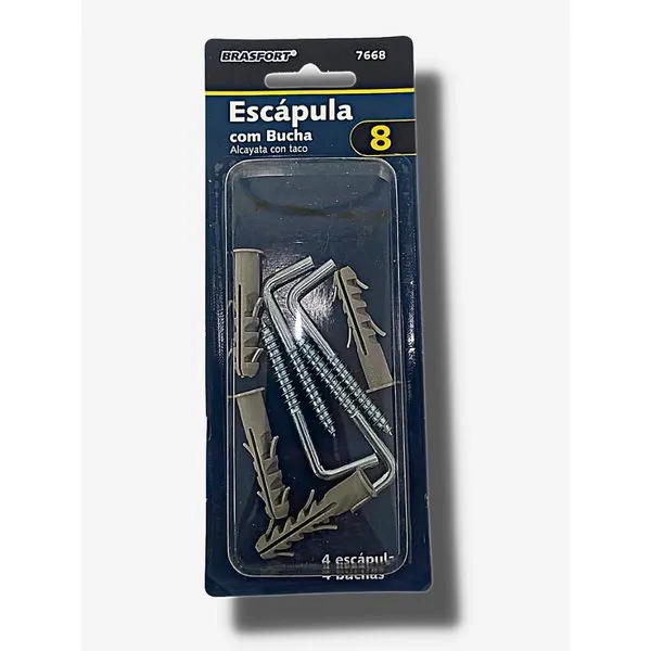 Escapula com Bucha 08 com 4 Peças Brasfort