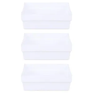 Kit Organizador de Gavetas Block Cazza Branco