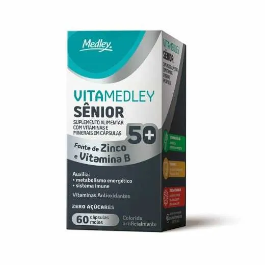 Vitamedley Sênior 60 Cápsulas Moles