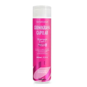 Shampoo 3 em 1 Cronograma Capilar Plattelli Sensitive In 300ml SH SENSITIVE IN 300ML 3EM1 CRONOGRAMA CA