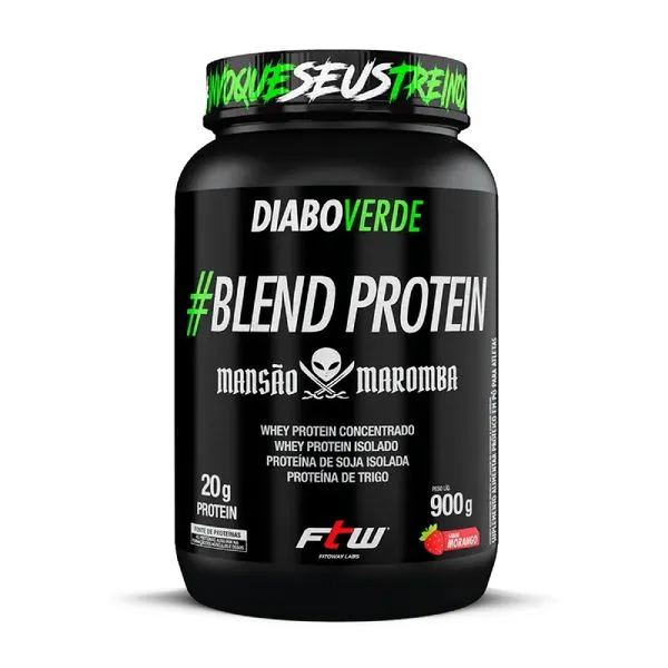 Blend Protein Mansão Maromba Morango Diabo Verde 900g