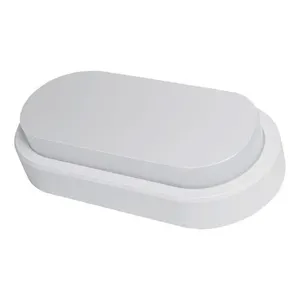 Luminária Arandela Oval 14w Led 6500k Demi 9313 Ip65 Branca