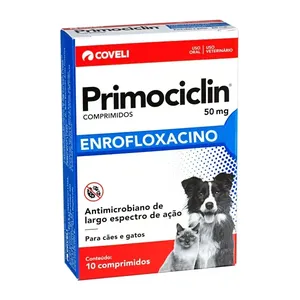 Antimicrobiano Primociclin 50mg Coveli 10 Comprimidos