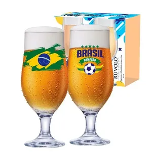Jogo de Taças Royal Beer Copa do Mundo Vidro 2 Peças 450280585 - Ruvolo