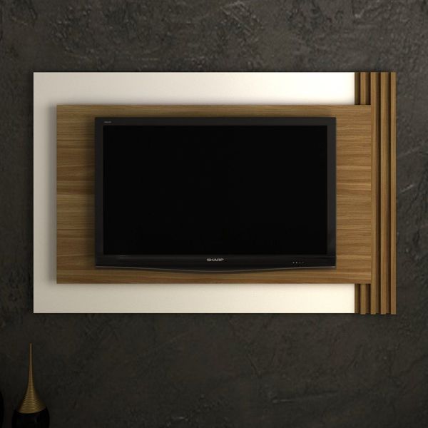 Painel para TV até 65 Polegadas 180cmx120cm Bege Natural Natural