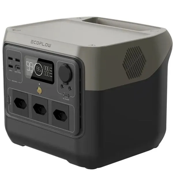 Gerador de Energia Portátil River 2 Pro GR11BR1010 768Wh 800W Recarga Rápida 110V Eccofer Gerador de Energia Portátil River 2 Pro GR11BR1010 768Wh 800W 110V Eccofer