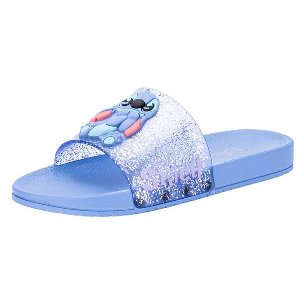 Chinelo Infantil Slide Disney Mania Stitch Grendene Kids 22994 AZUL 29