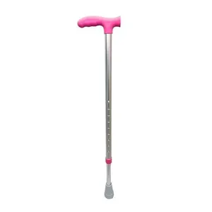 Bengala T Regulável Alo Larga Rosa (MP)