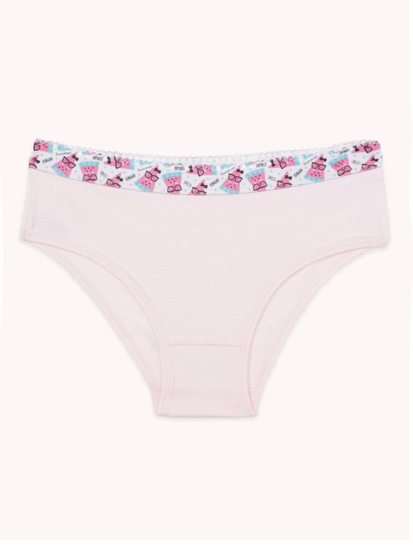 Calcinha Infantil Para Menina - ROSA CLARO G
