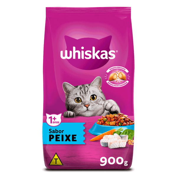 Ração Whiskas Gatos Adultos Peixe 900 g